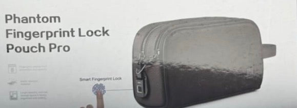 WIWU  PHANTOM Genuine Leather Fingerprint Lock Pouch